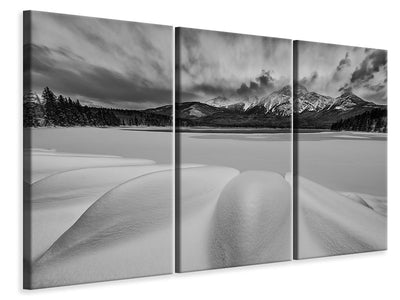 3-piece-canvas-print-pyramid-lake-in-winter