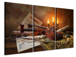 3-piece-canvas-print-still-life-with-violin-and-candles