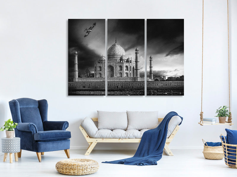 3-piece-canvas-print-the-banks-of-the-jamuna-river