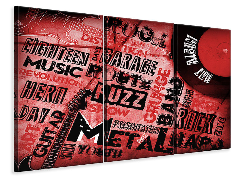 3-piece-canvas-print-writings-music-grunge