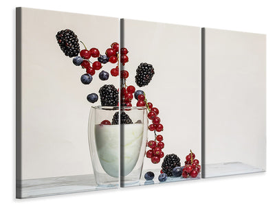 3-piece-canvas-print-yogurt-with-berries
