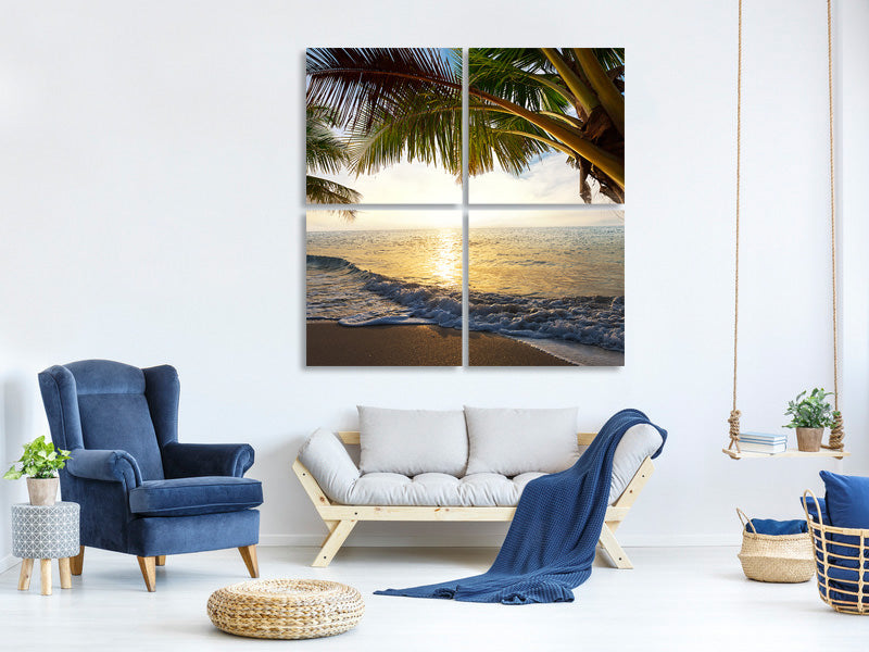 4-piece-canvas-print-beach-view