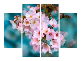 4-piece-canvas-print-close-up-flower