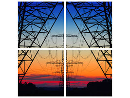 4-piece-canvas-print-electric-coloured-sky