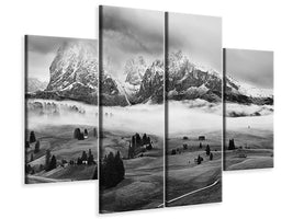 4-piece-canvas-print-foggy-dolomites