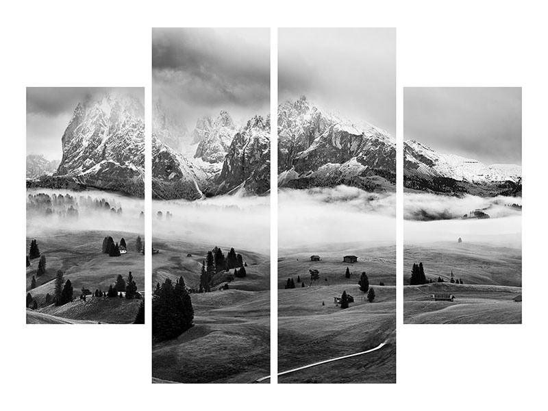 4-piece-canvas-print-foggy-dolomites