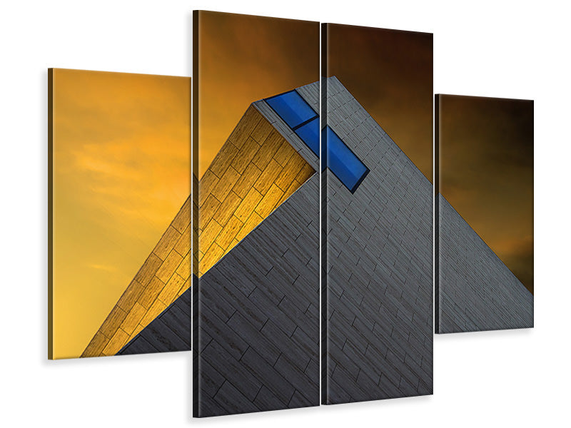 4-piece-canvas-print-golden-glow