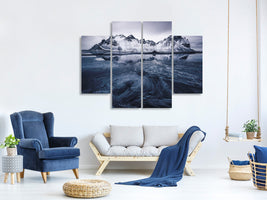 4-piece-canvas-print-ice-on-stokksnes