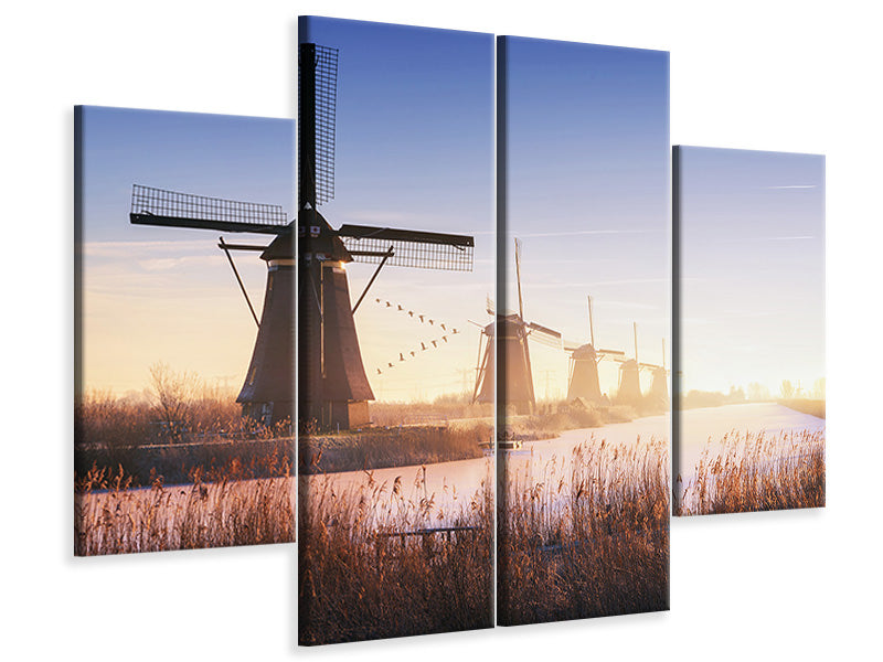 4-piece-canvas-print-kinderdijk-iv