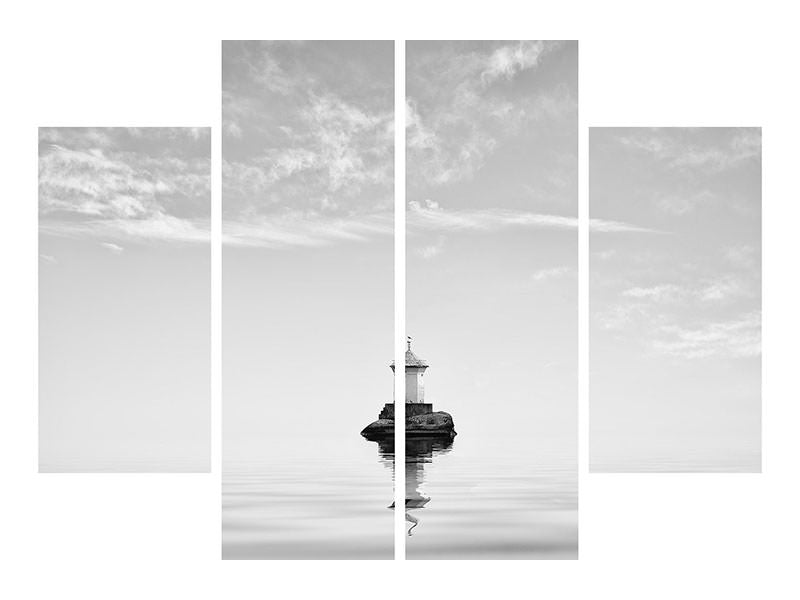 4-piece-canvas-print-lighthouse-in-mist