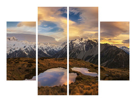 4-piece-canvas-print-mountain-light