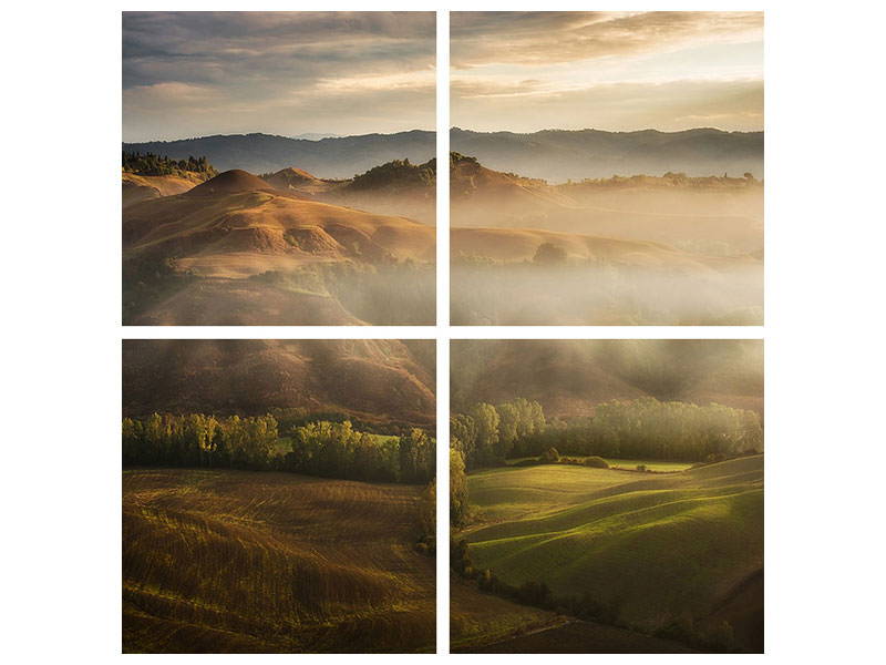 4-piece-canvas-print-mystical-waving-fields-tuscany