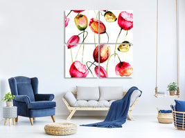 4-piece-canvas-print-painting-the-tulips