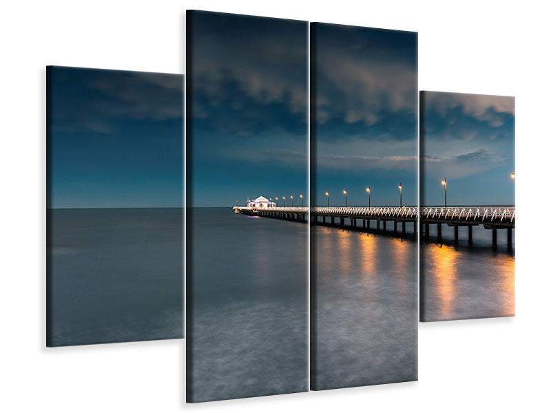 4-piece-canvas-print-shorncliffe-pier-brisbane