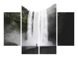 4-piece-canvas-print-spectacular-waterfall