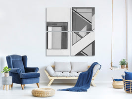 4-piece-canvas-print-stairwell-geometry