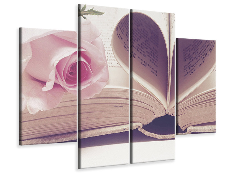 4-piece-canvas-print-the-book-of-love