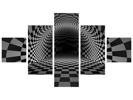 5-piece-canvas-print-abstract-chessboard