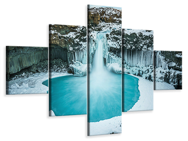5-piece-canvas-print-azure-blue-bliss