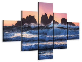 5-piece-canvas-print-bandon-beach-layers