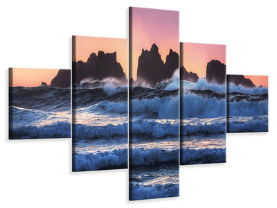 5-piece-canvas-print-bandon-beach-layers