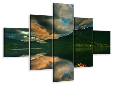 5-piece-canvas-print-boat