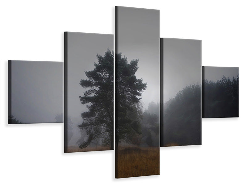 5-piece-canvas-print-foggy-memory-of-the-past
