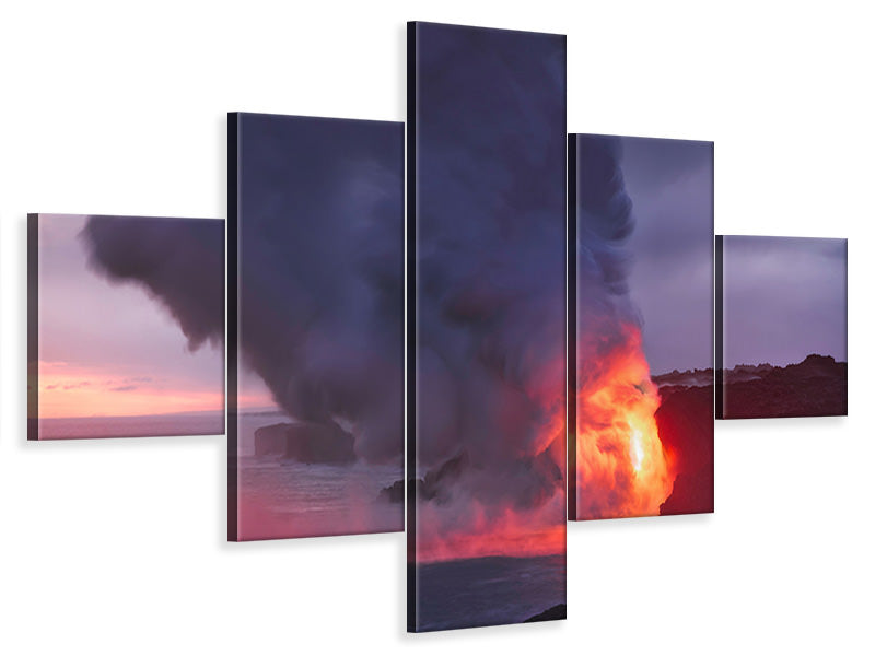 5-piece-canvas-print-kalapana-coast-hawaii