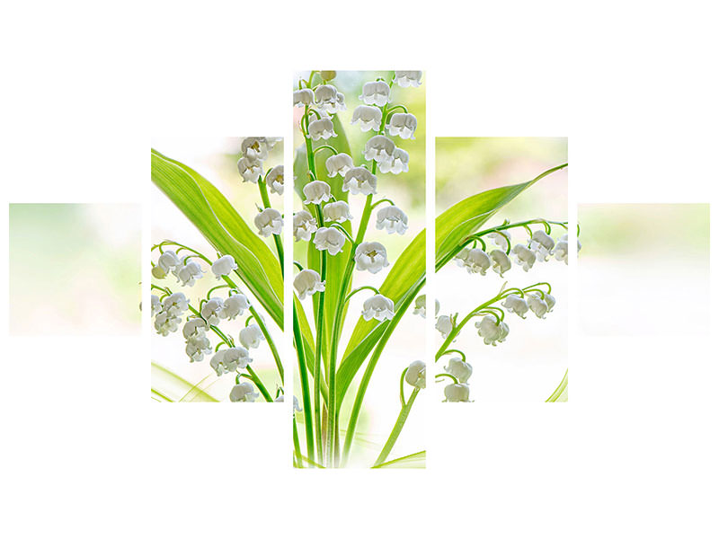 5-piece-canvas-print-lily-of-the-valley-ii