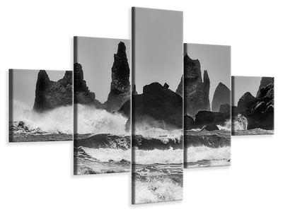 5-piece-canvas-print-stormy-beach