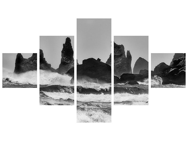 5-piece-canvas-print-stormy-beach
