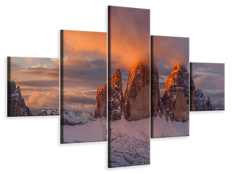 5-piece-canvas-print-the-story-of-the-one-sunrise