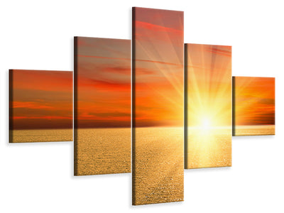 5-piece-canvas-print-the-sunset-ii