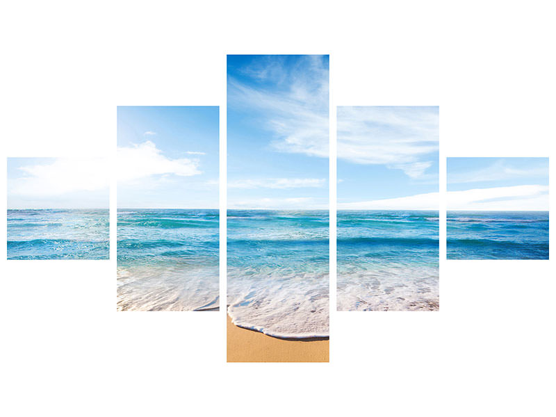 5-piece-canvas-print-waves-in-the-sand