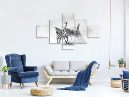 5-piece-canvas-print-zebras