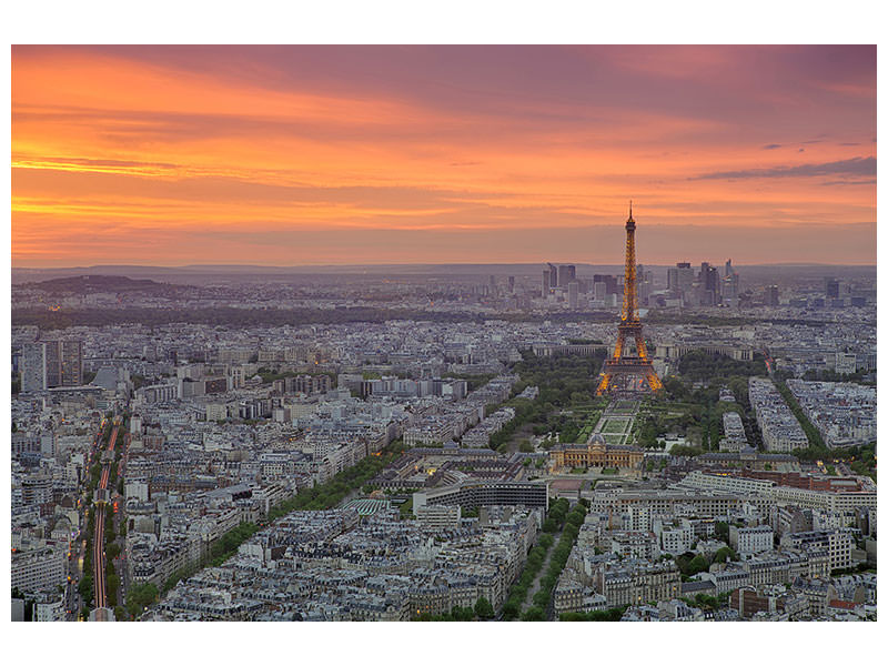 canvas-print-paris-skyline-at-sunset