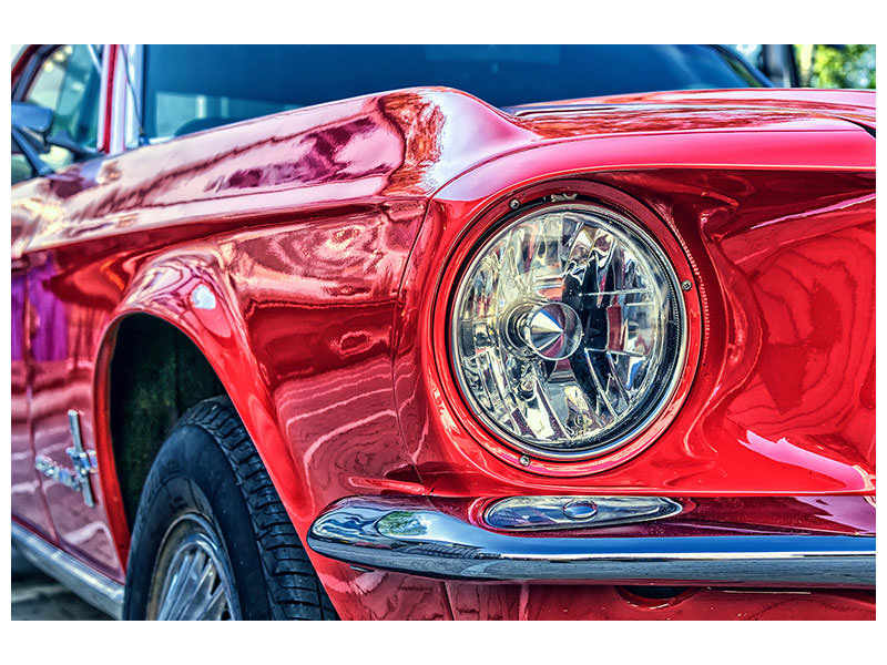 canvas-print-red-vintage-car