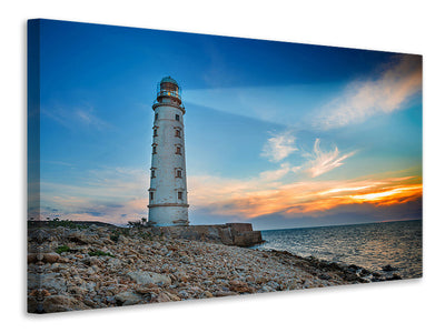 canvas-print-sunset-at-the-lighthouse