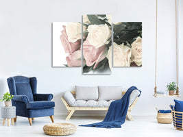 modern-3-piece-canvas-print-romantic-rose