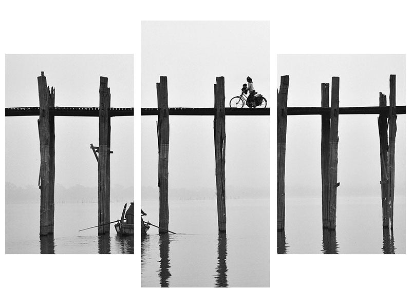 modern-3-piece-canvas-print-u-bein-bridge-myanmar