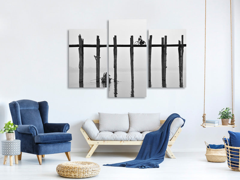 modern-3-piece-canvas-print-u-bein-bridge-myanmar