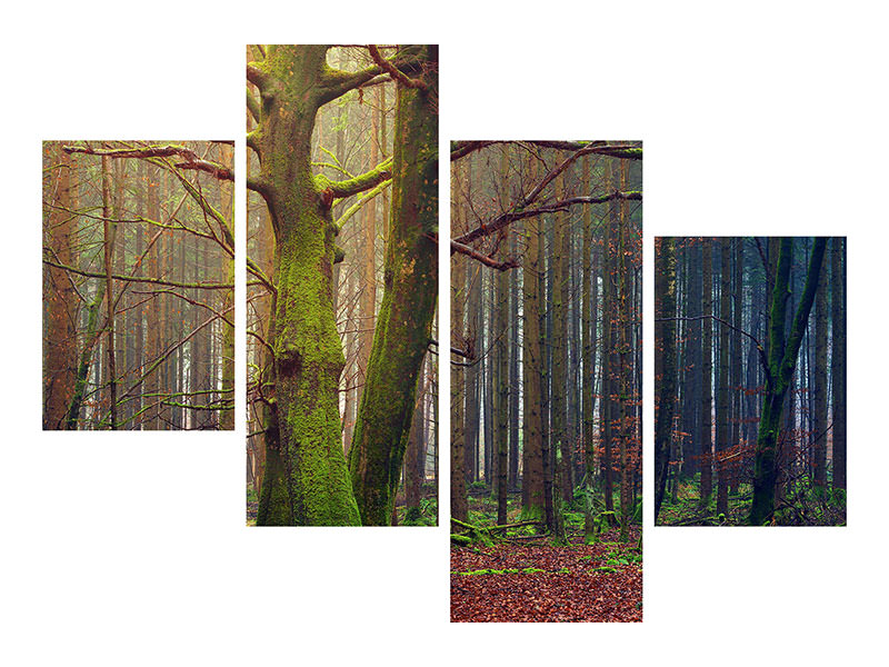 modern-4-piece-canvas-print-alone-in-the-woods