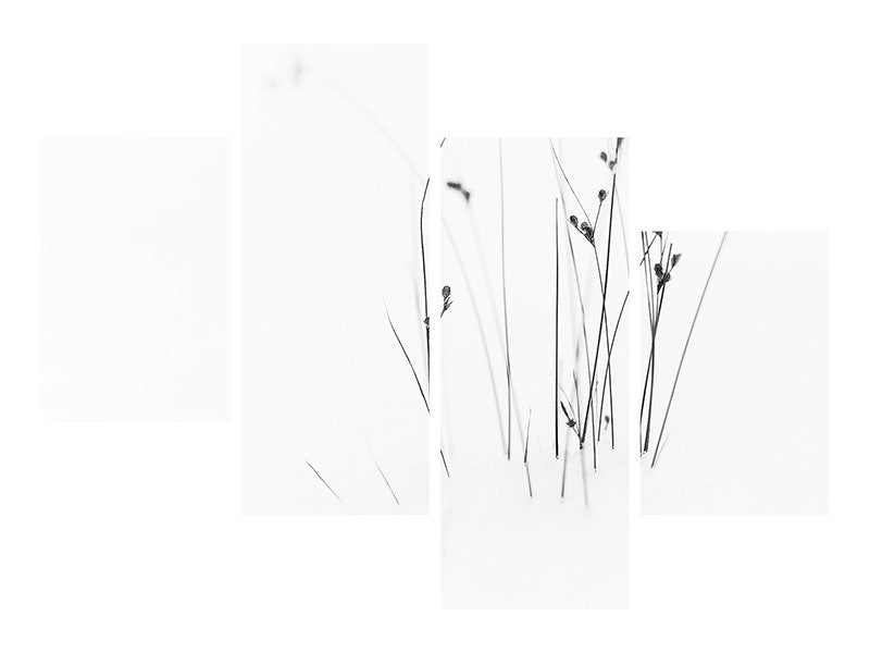 modern-4-piece-canvas-print-black-on-white