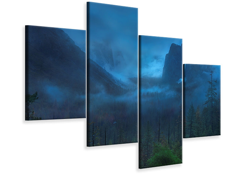 modern-4-piece-canvas-print-gloomy-mountain