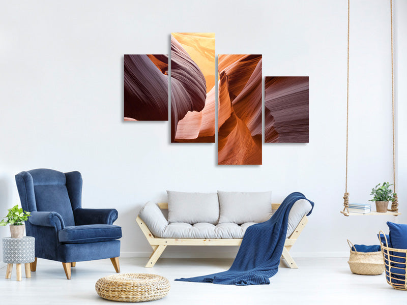 modern-4-piece-canvas-print-grand-antelope-canyon