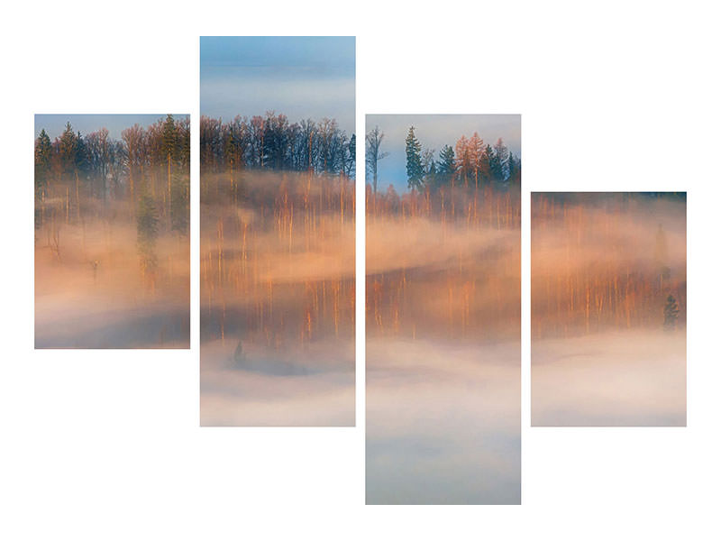 modern-4-piece-canvas-print-in-the-morning-mists