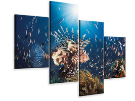 modern-4-piece-canvas-print-lionfish