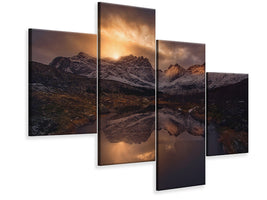 modern-4-piece-canvas-print-lofoten-mountains