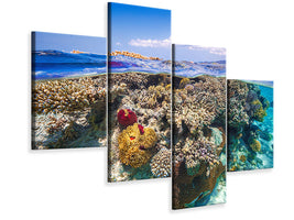 modern-4-piece-canvas-print-mayotte-the-reef