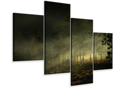 modern-4-piece-canvas-print-misty-morning-ii